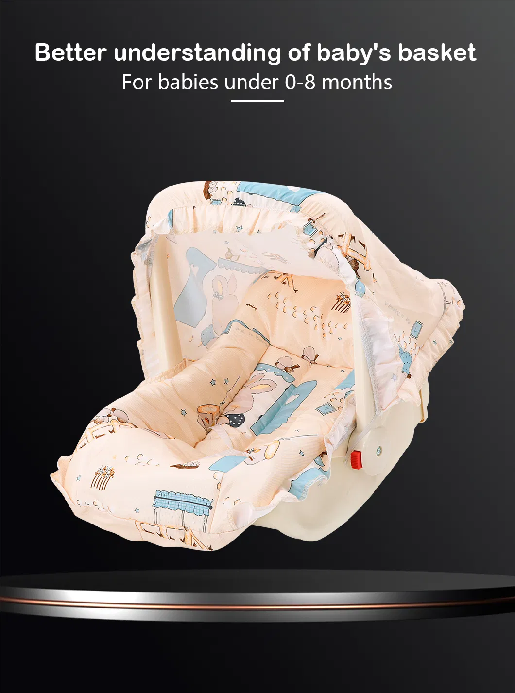 Soft Textile New Design Adjustable Baby Products Carry Cot with Exquisite Workmanship