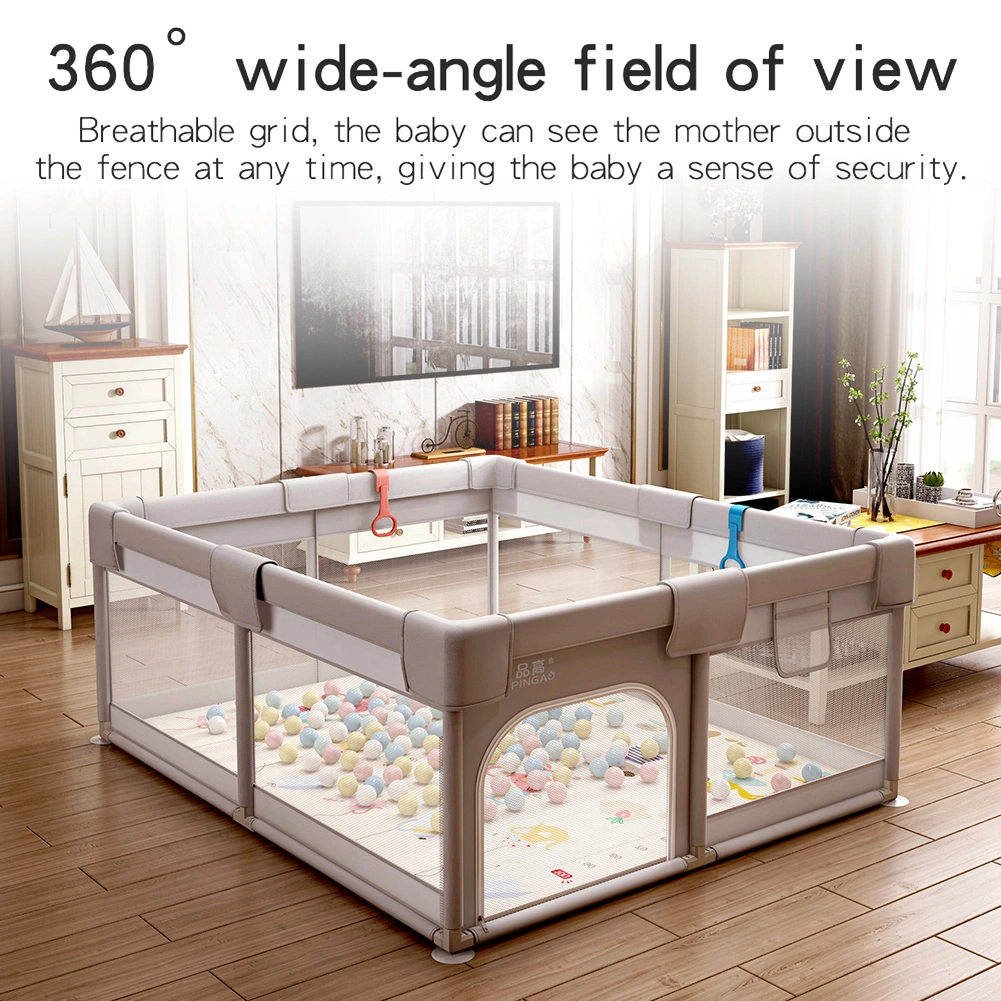 Baby Playpen, 79 X 71 Inches Large Playard with Gate for Toddlers