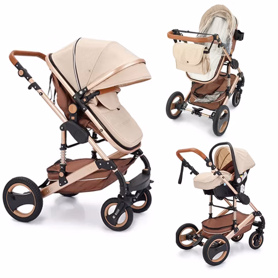 2023 lizenzierter, faltbarer Autositz für Kleinkinder im neuen Stil, Sicherheitsbuggy, Baby-Reise-Kinderwagen